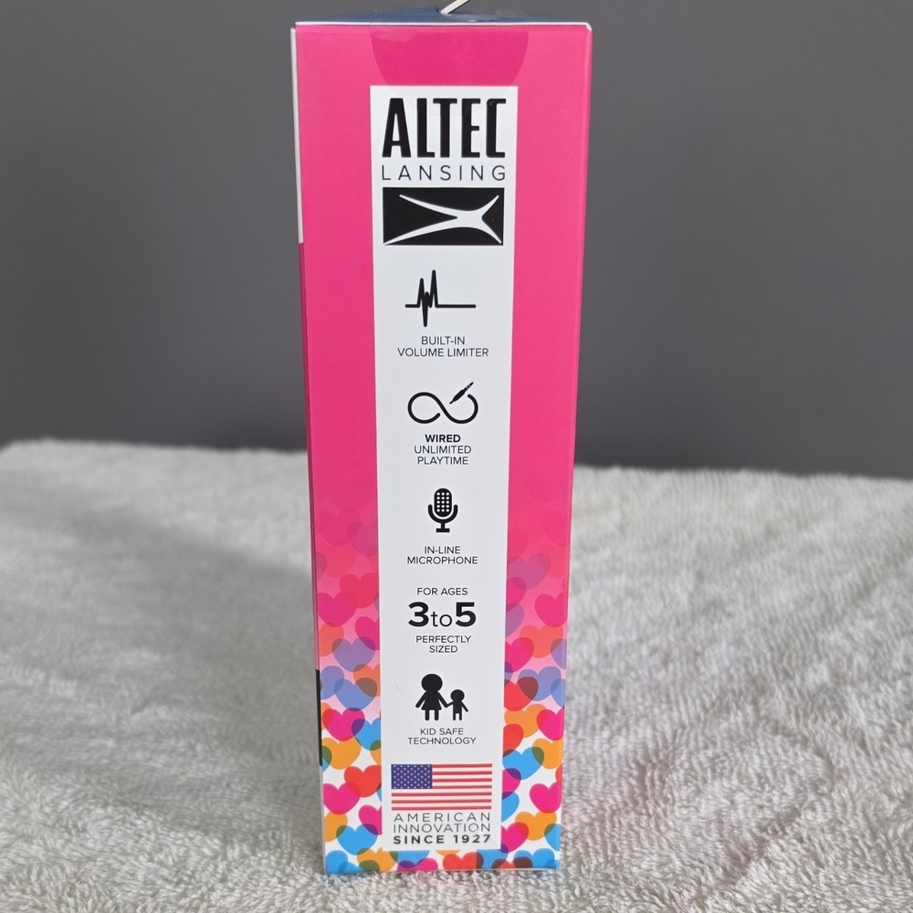 Altec Lansing Wired Kid Safe Headphones MZX4310-HRTSP, Volume Limitation, Pink - Picture 4 of 5